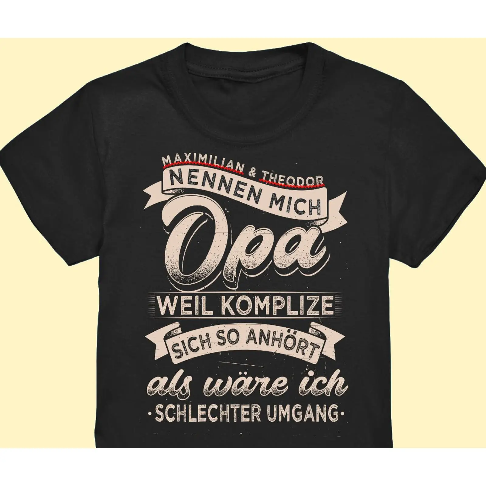 Vintage Fashion Quotes Short - Funny German Opa Quote T Shirt