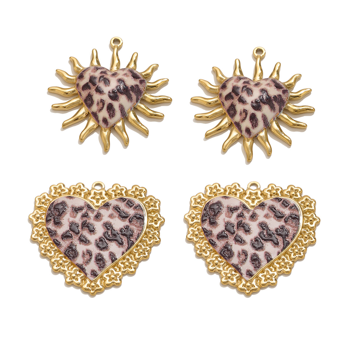 Vintage Fashion Earrings - 1-2PCS Vintage Stainless Steel Charms Heart