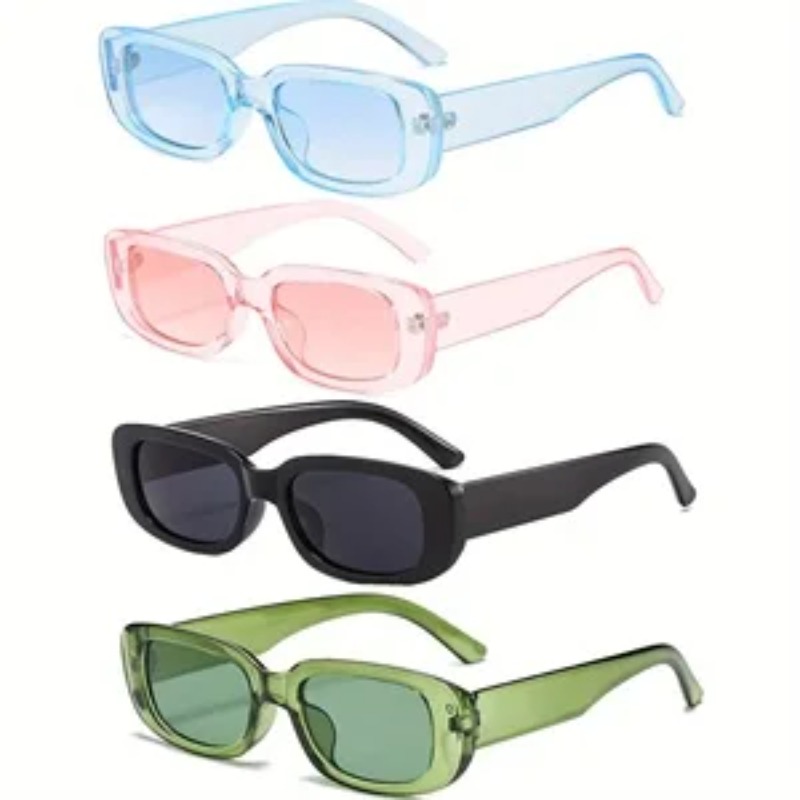 Vintage Fashion Girl - 1/4pcs New Small Square Sunglasses Women