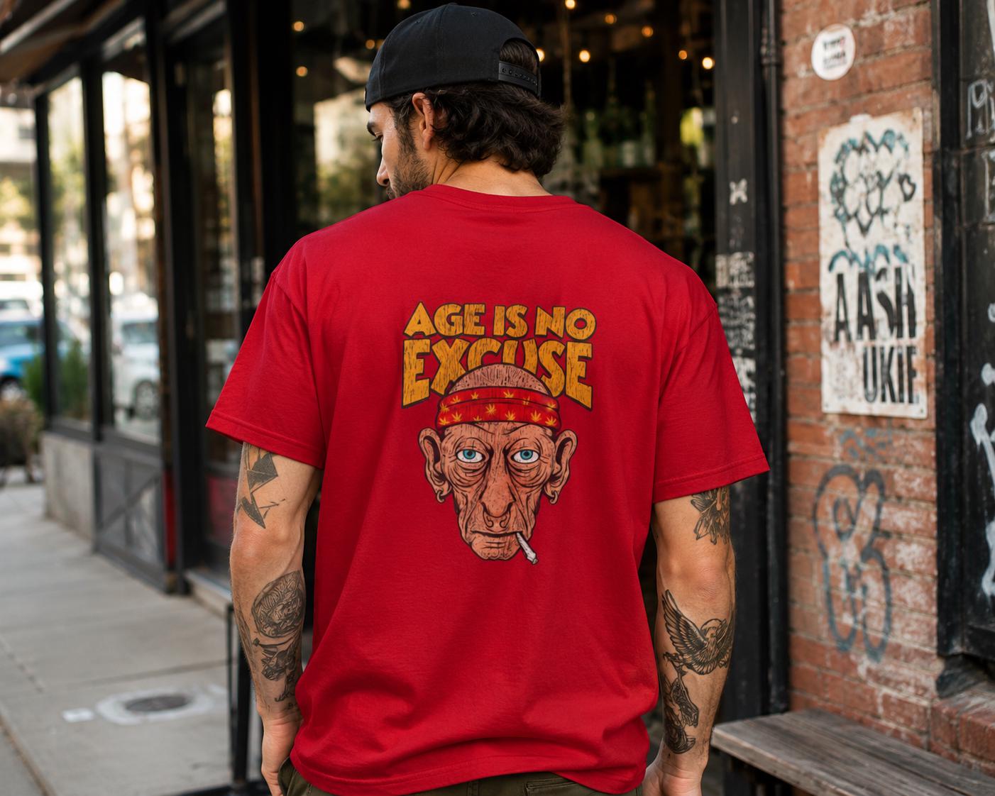 Vintage Fashion Illustrations - Age Is No Excuse Graphic Tee,