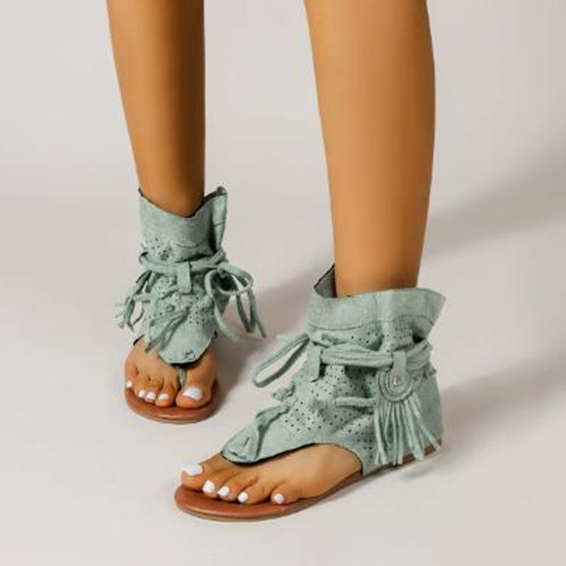 Vintage Fashion Luxury - Luxury Sandals 2026 Retro Gladiator Ladies