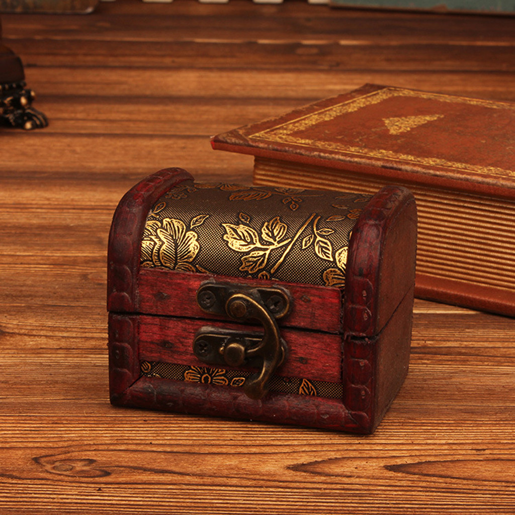 Vintage Fashion Earrings - Chinese Style Vintage Wooden Jewelry Box