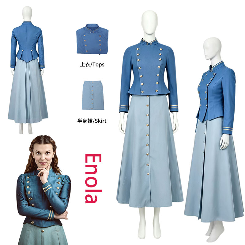 Vintage Fashion Jacket - WHH Movie Enola Cosplay Costume Holmes