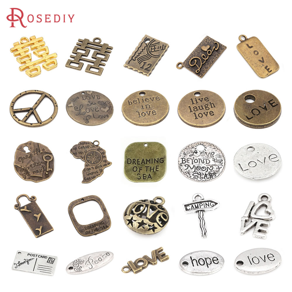 Vintage Fashion Earrings - Vintage Style Zinc Alloy Words Love