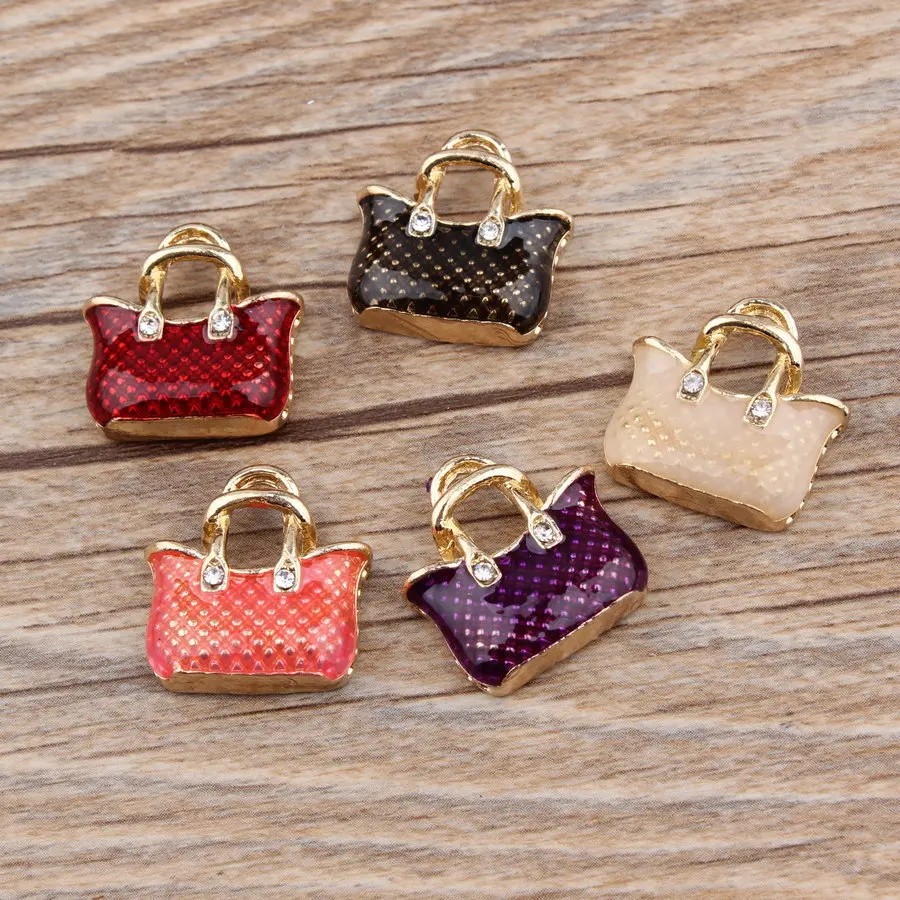 Vintage Fashion Earrings - 10pcs DIY Metal Enamel Vintage Women's