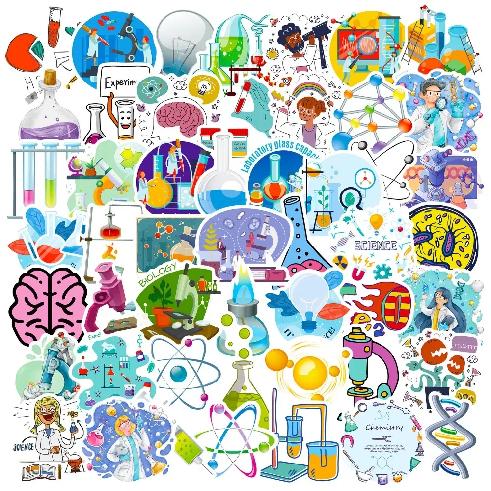 50PCS Cartoon Science Lab Stic - Vintage Fashion Illustrations recension och pris