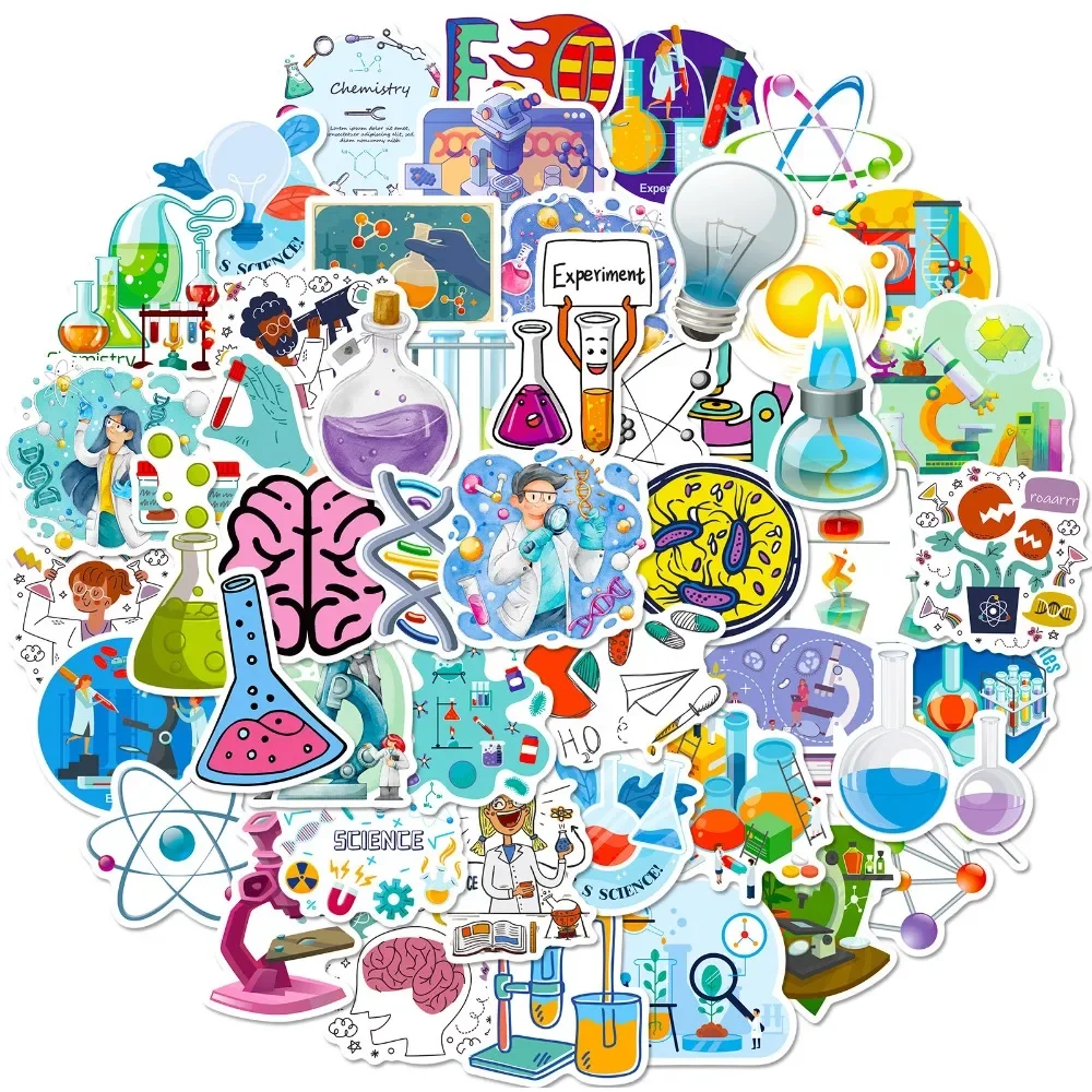 50PCS Cartoon Science Lab Stic - Vintage Fashion Illustrations recension och pris
