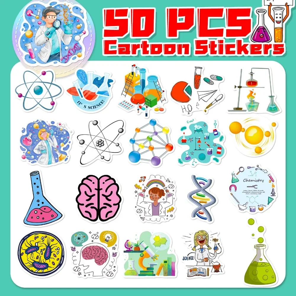 50PCS Cartoon Science Lab Stic - Vintage Fashion Illustrations recension och pris