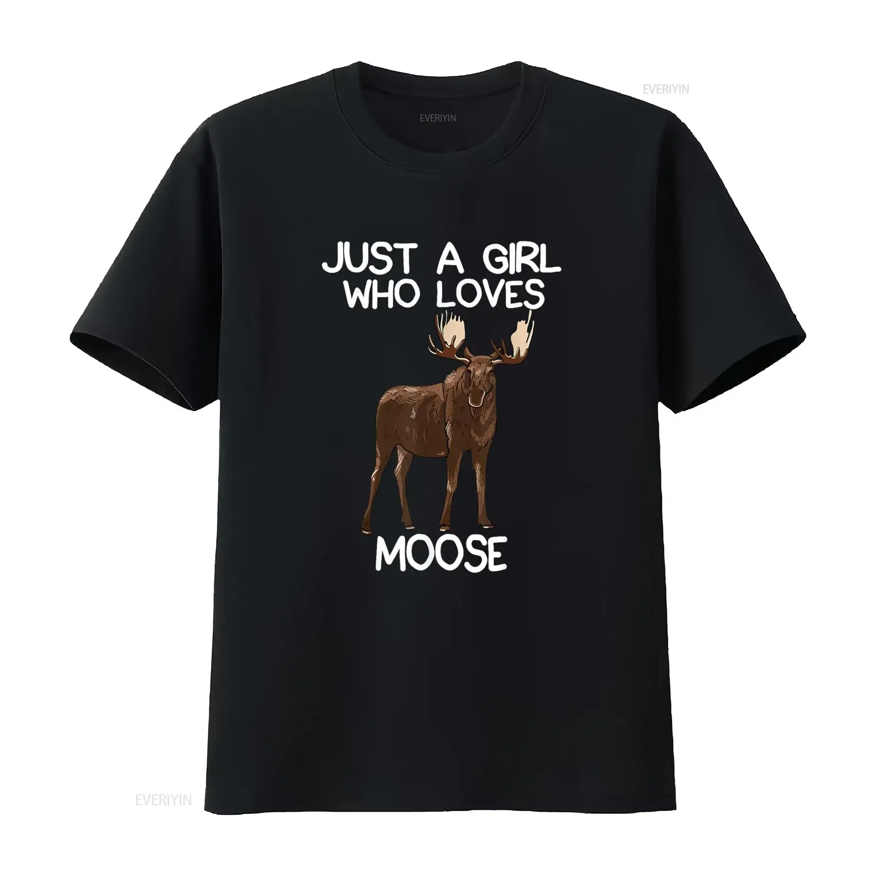 Just A Girl Who Loves Moose Fu - Vintage Fashion Quotes Short recension och pris