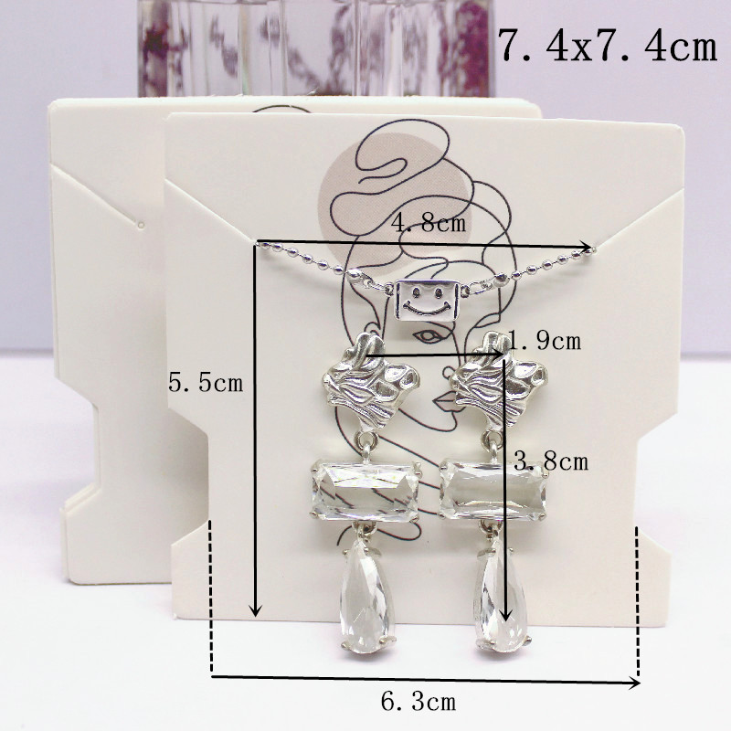 50Pcs 7.4x7.4cm White Paper ca - Vintage Fashion Illustrations recension och pris