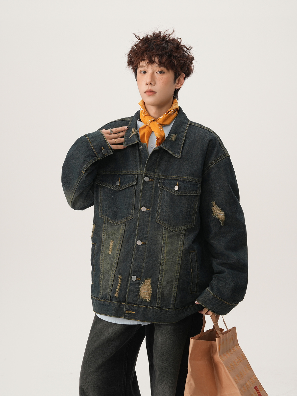 American High Street Ripped De - Vintage Fashion Jacket recension och pris