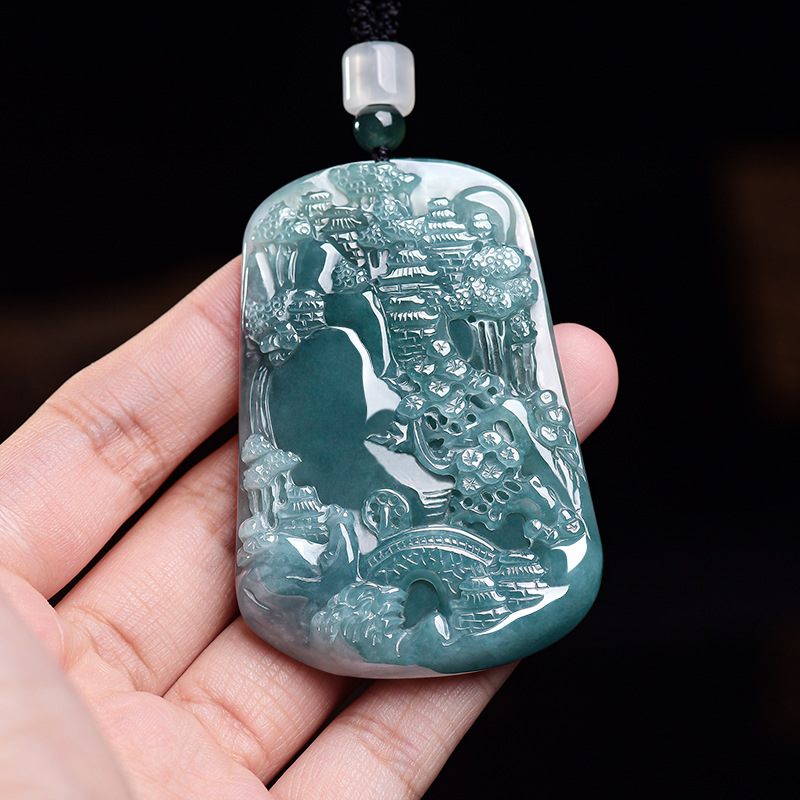 Natural Burmese Jadeite Scener - Vintage Fashion Luxury recension och pris