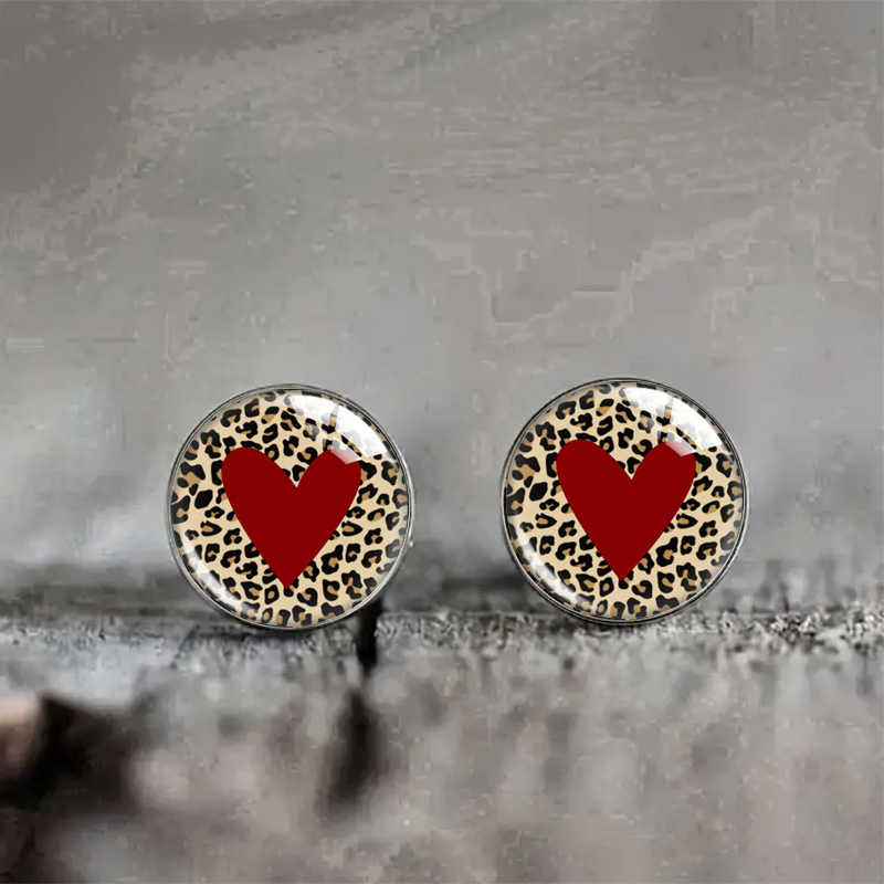 Vintage Heart Leopard Print Gl - Vintage Fashion Illustrations recension och pris