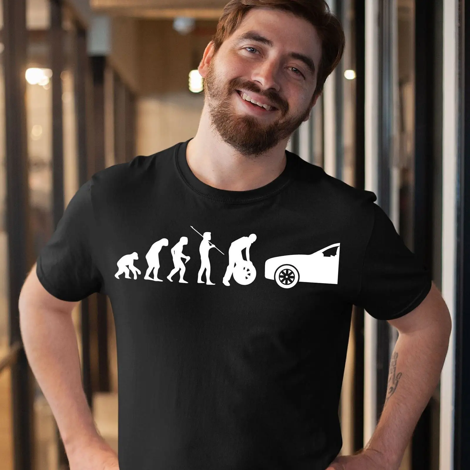 Funny Tire Guy Evolution T Shi - Vintage Fashion Wheel recension och pris
