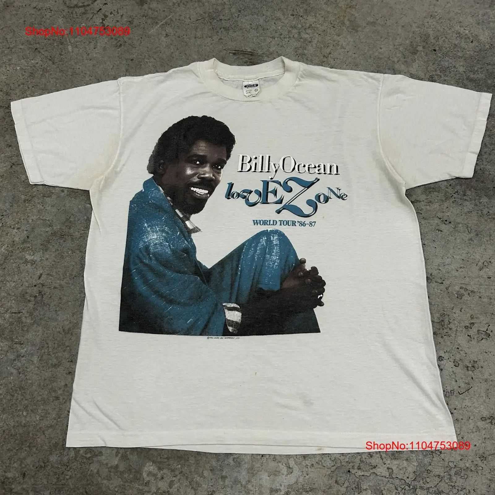 Vintage 80s Billy Ocean Band T - Vintage Fashion T Shirts recension och pris