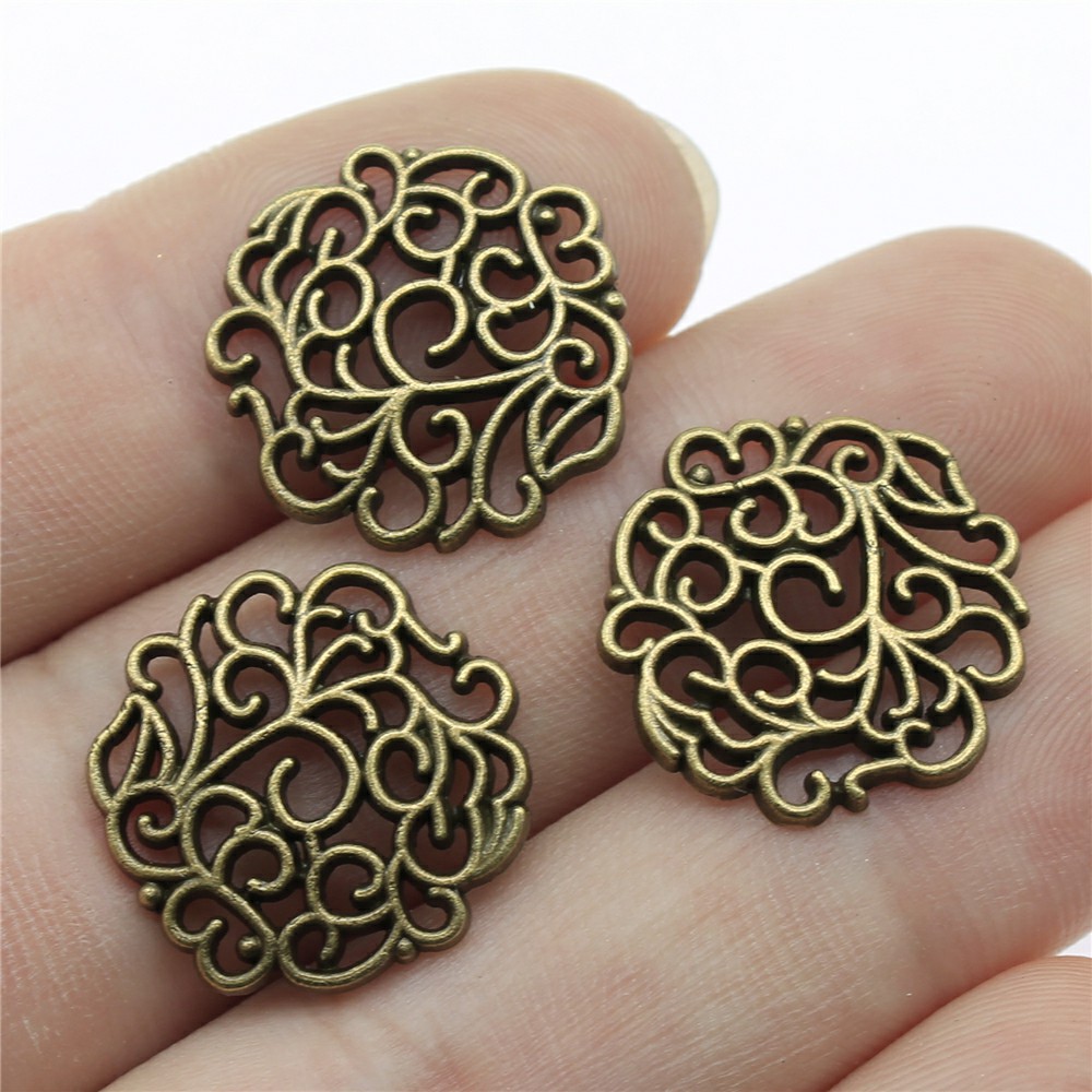 10pcs 18x18mm 2 Colors Antique - Vintage Fashion Theme recension och pris
