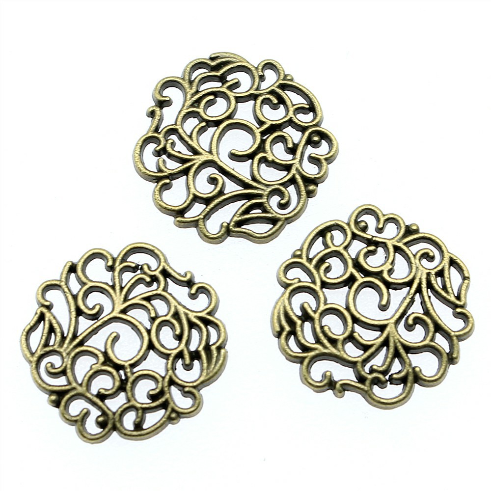 10pcs 18x18mm 2 Colors Antique - Vintage Fashion Theme recension och pris