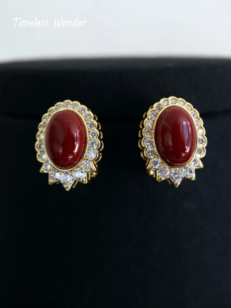 Timeless Wonder Fancy Zircon G - Vintage Fashion Earrings recension och pris