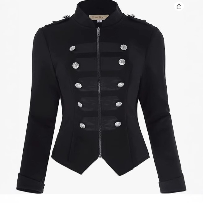 Women gothic punk jacket Slim  - Vintage Fashion Jacket recension och pris