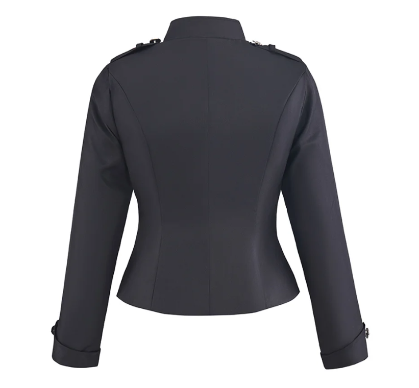 Women gothic punk jacket Slim  - Vintage Fashion Jacket recension och pris