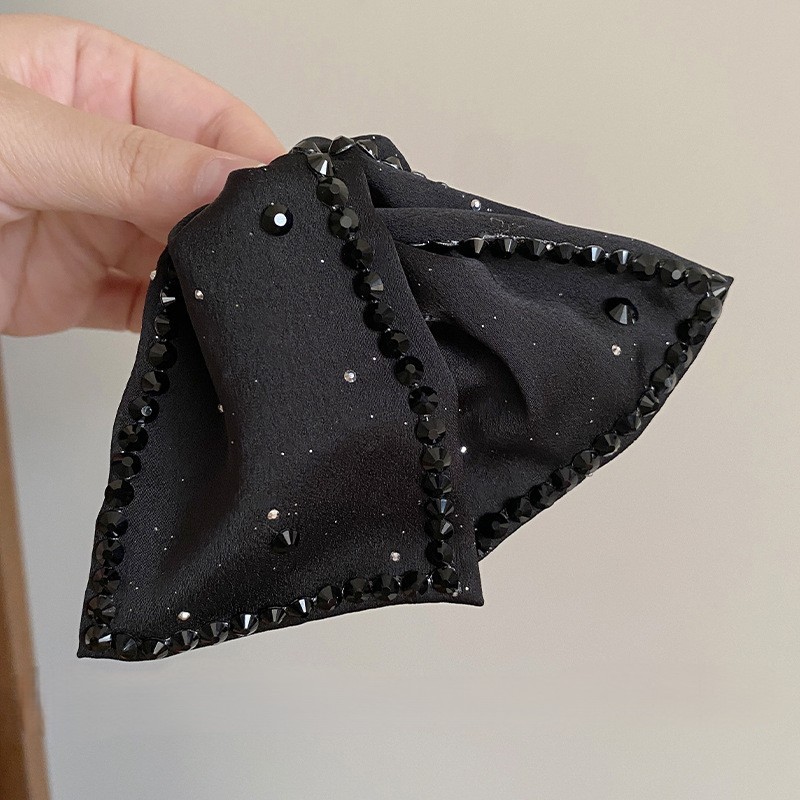 Elegant Large Rhinestones Bow  - Vintage Fashion Ornaments recension och pris