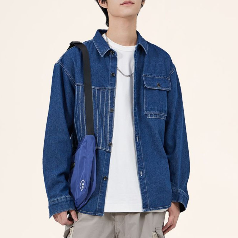 Men Korean Chic Turn-down Coll - Vintage Fashion Now recension och pris