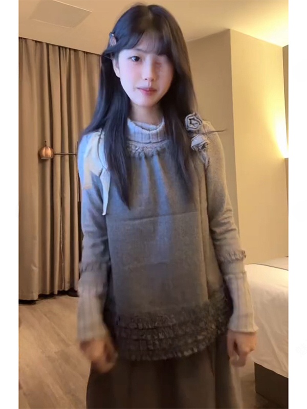Korean Style Artistic Three-Pi - Vintage Fashion T Shirts recension och pris