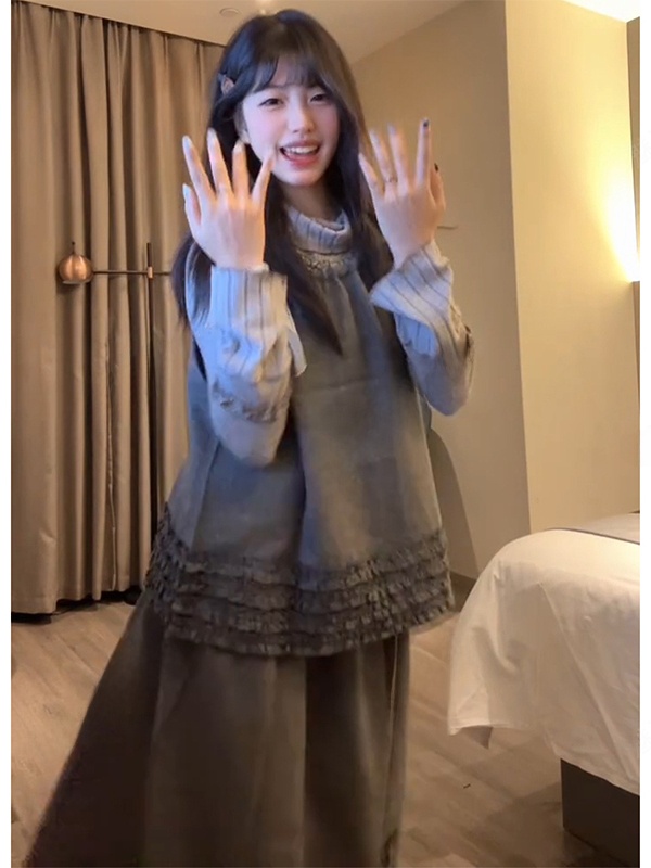 Korean Style Artistic Three-Pi - Vintage Fashion T Shirts recension och pris