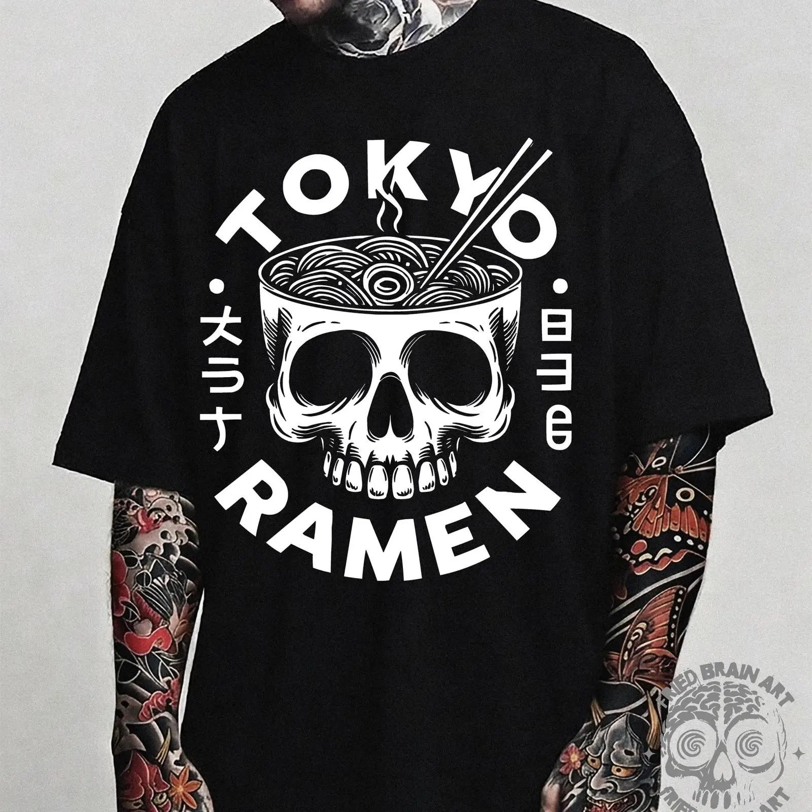 Tokyo Skull Ramen T Shirt Japa - Vintage Fashion Tokyo recension och pris
