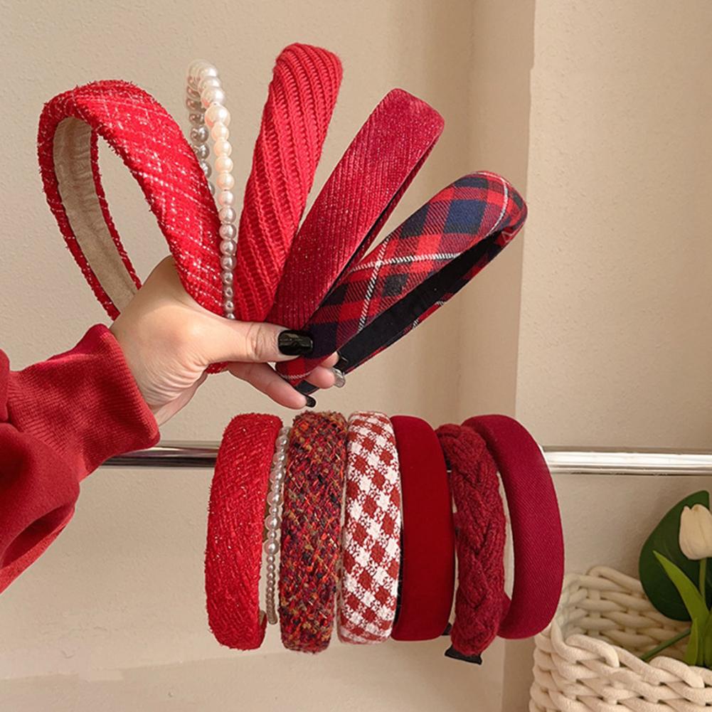 French Red Velvet Headband Wom - French Vintage Fashion recension och pris