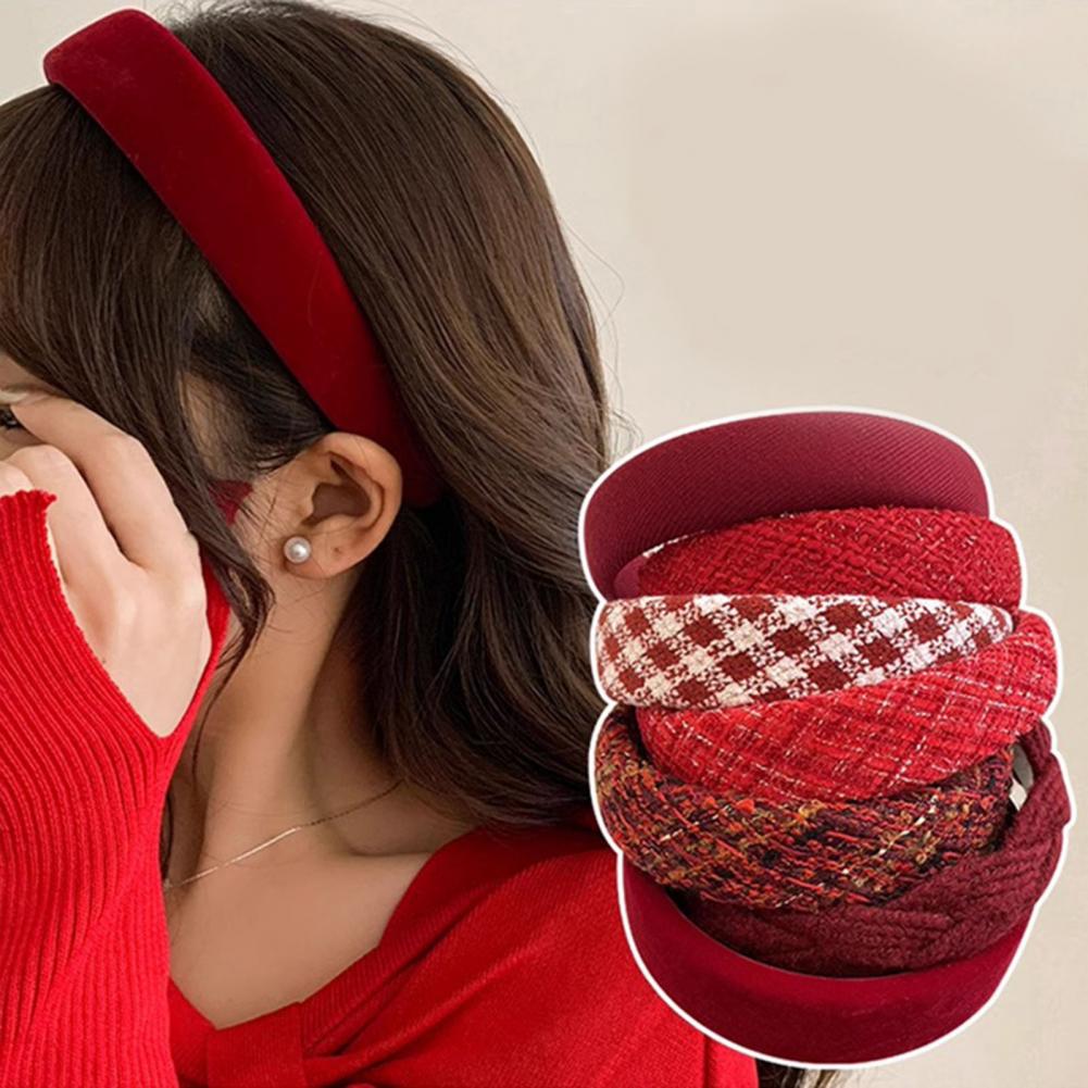 French Red Velvet Headband Wom - French Vintage Fashion recension och pris