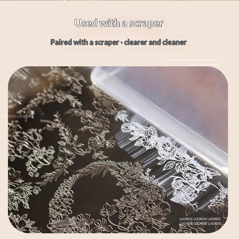 NEW French Lace Flower Butterf - Vintage Fashion Illustrations recension och pris