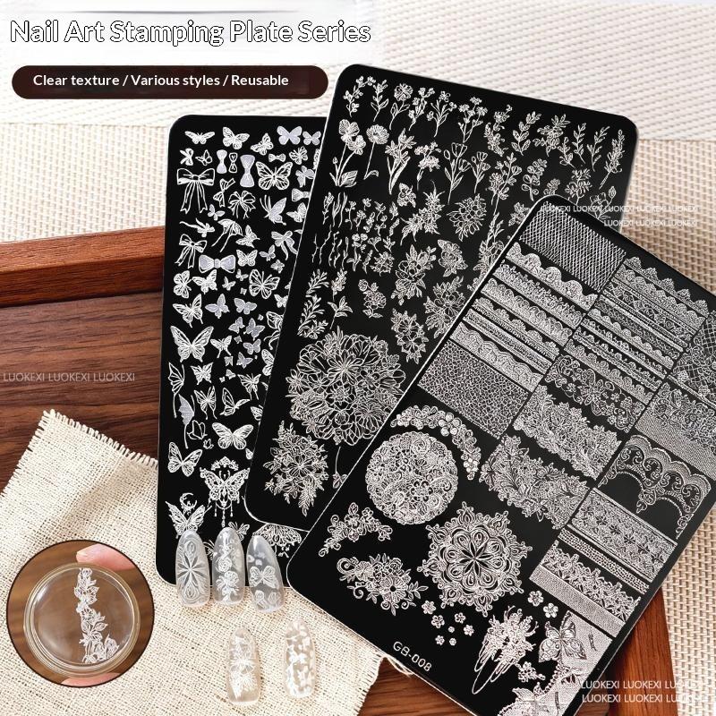 NEW French Lace Flower Butterf - Vintage Fashion Illustrations recension och pris