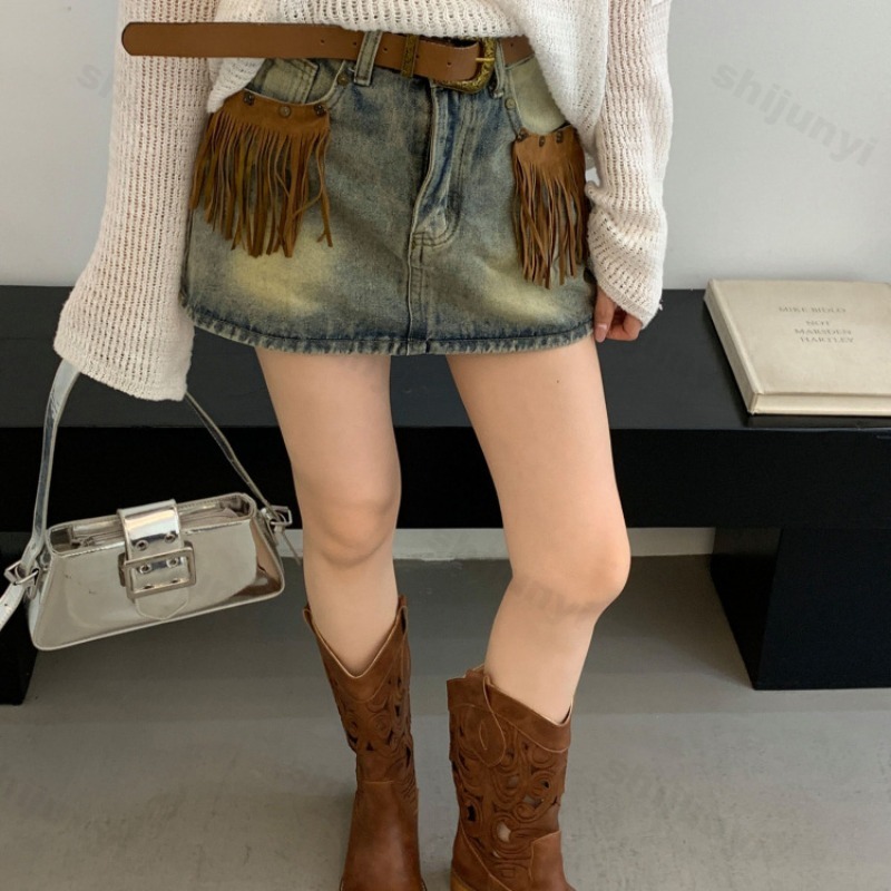Women Hollow Cowboy Boots Spri - Vintage Fashion Luxury recension och pris