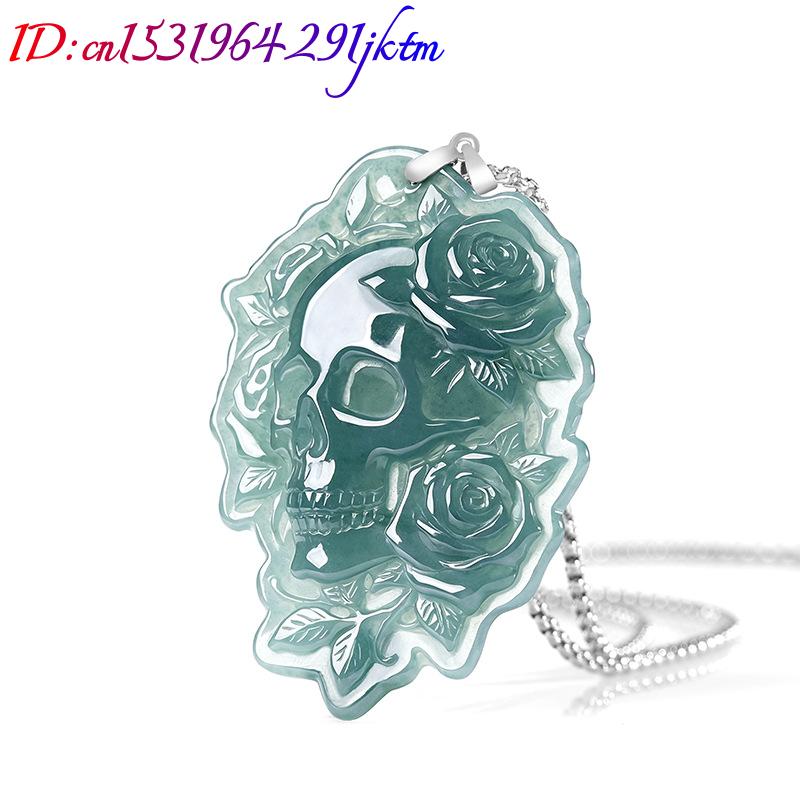 Natural Burmese Jadeite Skull  - Vintage Fashion Luxury recension och pris