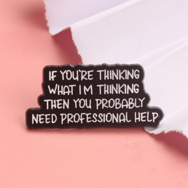 Vintage Funny Humorous Enamel  - Vintage Fashion Quotes recension och pris