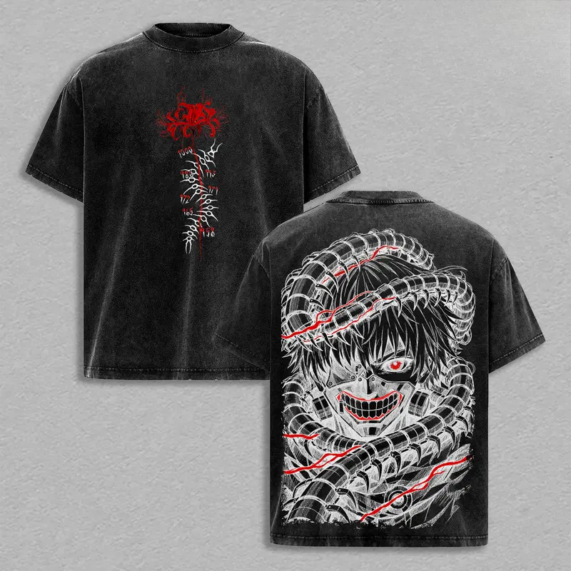 Manga Kaneki Ken Retro T Shirt - Vintage Fashion Tokyo recension och pris